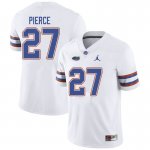 Men's Florida Gators #27 Dameon Pierce NCAA Jordan Brand White Authentic Stitched College Football Jersey DMR3262MU